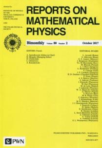 Okładka książki Reports on Mathematical Physics 80/2