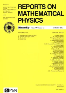 Reports on Mathematical Physics 90/2. Autor:   Praca zbiorowa. Multiszop.pl Okładka książki Reports on Mathematical Physics 90/2