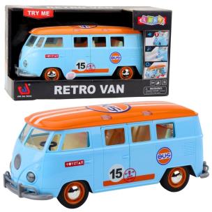 Opakowanie Retro van bus światło dźwięk niebieski