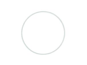 Opakowanie Ring metalowy biały 18cm