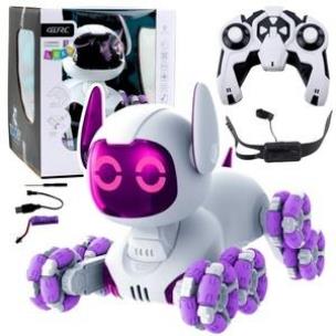 Opakowanie Robot Pies Tooby R/C 360 światło dźwięk biało fiol