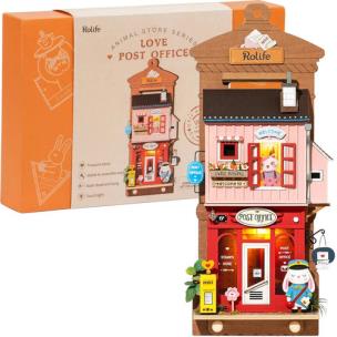 Opakowanie ROBOTIME Składany Drewniany Model Puzzle 3D - Poczta Miłosna