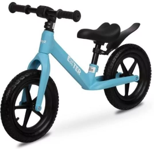 Rowerek biegowy Exter niebieski. Wydawca: Toyz. Multiszop.pl Opakowanie Rowerek biegowy Exter niebieski