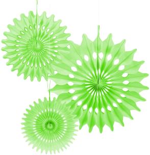 Opakowanie Rozety dekoracyjne limonkowe 3szt