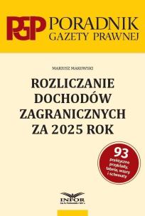 Okładka książki Rozliczanie dochodów zagranicznych za 2025