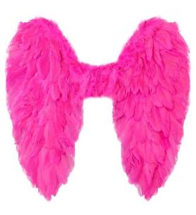 Opakowanie Różowe skrzydła naturalne pióra 50cm