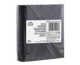 Opakowanie Rurki papierowe czarne 8x252mm 200szt