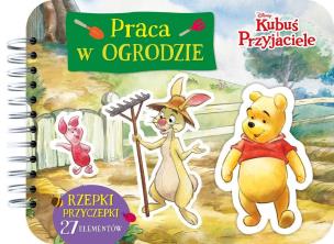 Okładka książki Rzepki-przyczepki. Praca w ogrodzie. Disney Kubuś i Przyjaciele