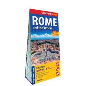 Okładka książki Rzym i Watykan laminowany plan miasta 1:15 000