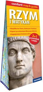 Okładka książki Rzym i Watykan laminowany przewodnik i mapa 2w1