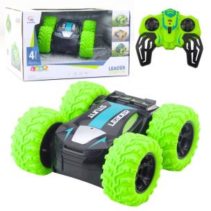 Samochód kaskaderski R/C obroty o 360 zielony. Wydawca: Leantoys. Multiszop.pl Opakowanie Samochód kaskaderski R/C obroty o 360 zielony