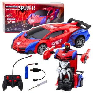 Opakowanie Samochód Robot Spider R/C 2w1 światło dźwięk