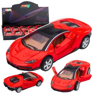 Opakowanie Samochód sportowy światło dźwięk czerwony 1:32