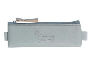 Opakowanie Saszetka mini z gumką na zeszyt Sharky jasno szara