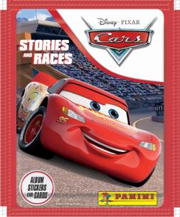 Opakowanie Saszetka z naklejkami Auta Opowieści i Wyścigi 1 sztuka mix wzorów