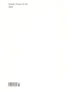 Okładka książki Schulz/Forum 19-20