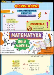 Opakowanie Ściąga Harmonjka Matematyka pierwiastki i procenty