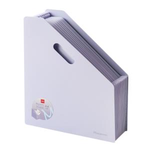 Opakowanie Segregator A4 Macaron wolnostojący harmonijkowy fioletowy