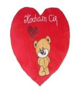 Opakowanie Serce Kocham Cię - Miś 48cm