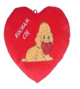 Opakowanie Serce Kocham Cię - Pies 48cm