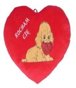 Opakowanie Serce Kocham Cię - Pies 80cm