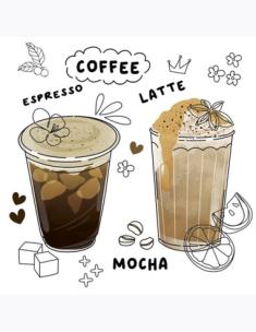 Opakowanie Serwetki DAISY Lunch SD 330x330 Kawa 042801