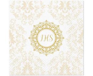 Opakowanie Serwetki Komunia IHS Ornament 33x33cm 20szt