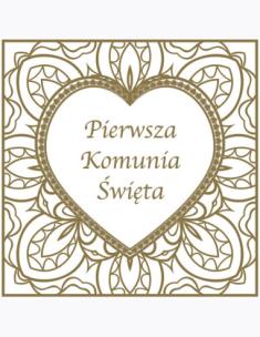 Opakowanie Serwetki MAKI Lunch SL 330x330 Komunia 002401