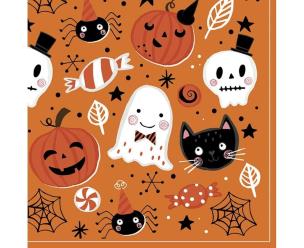 Opakowanie Serwetki pap. Orange Halloween Booo 33x33cm 20szt