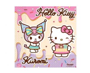Opakowanie Serwetki papierowe Hello Kitty and Kuromi 33x33cm 20szt.