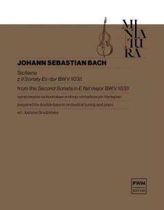 Okładka książki Siciliana z II Sonaty Es-dur BWV 1031