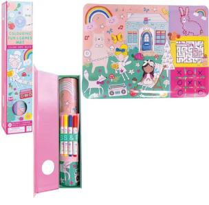 Silikonowa mata z łamigłowkami i grami Tęczowe.... Wydawca: Floss & Rock. Multiszop.pl Opakowanie Silikonowa mata z łamigłowkami i grami Tęczowe...