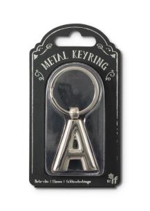 Opakowanie Silver Letter Keyring - brelok do kluczy litera A