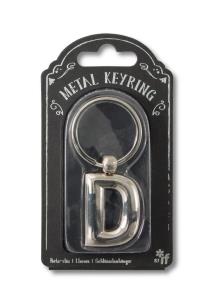 Opakowanie Silver Letter Keyring - brelok do kluczy litera D