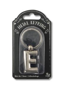 Opakowanie Silver Letter Keyring - brelok do kluczy litera E