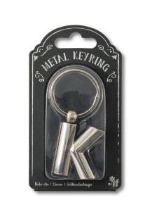 Opakowanie Silver Letter Keyring - brelok do kluczy litera K