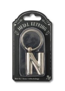 Opakowanie Silver Letter Keyring - brelok do kluczy litera N