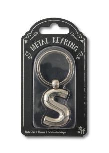 Opakowanie Silver Letter Keyring - brelok do kluczy litera S