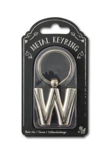 Opakowanie Silver Letter Keyring - brelok do kluczy litera W