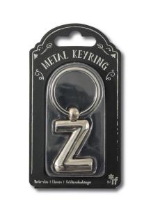 Opakowanie Silver Letter Keyring - brelok do kluczy litera Z