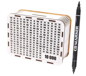 Zdjęcie produktu Skarbonka duża wykreślanka 10000+Marker