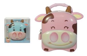 Opakowanie Skarbonka z kłódką i uchwytem krówka MIX