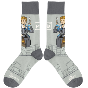 Skarpetki - Maria Skłodowska-Curie rozm. 37/41. Wydawca: Molom. Multiszop.pl Opakowanie Skarpetki - Maria Skłodowska-Curie rozm. 37/41