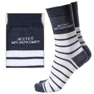 Skarpety Jesteś wyjątkowy! rozm 36-39. Wydawca: Be-Happy Gifts. Multiszop.pl Opakowanie Skarpety Jesteś wyjątkowy! rozm 36-39