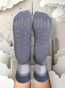 Opakowanie skarpety/ PAŁAC KULTURY I NAUKI / wersja szara/ 36-40