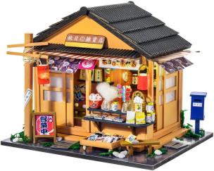 Opakowanie Składany Drewniany Model LED Corner Grocery Store