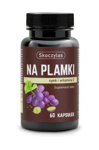 Skoczylas Na plamki cynk + beta karoten + witamina E 60kaps. Producent: Skoczylas. Multiszop.pl Zdjęcie produktu Skoczylas Na plamki cynk + beta karoten + witamina E 60kaps