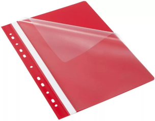 Opakowanie Skoroszyt Budget PP A4 z perf. Evo czerw. (25szt)