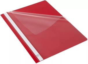 Opakowanie Skoroszyt Budget PP A4 z wąsami czerwony (25szt)