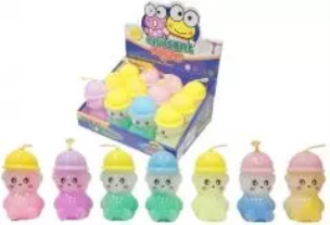 Slime kolorowy w butelce w kształcie misia MIX. Wydawca: Merkpol. Multiszop.pl Opakowanie Slime kolorowy w butelce w kształcie misia MIX